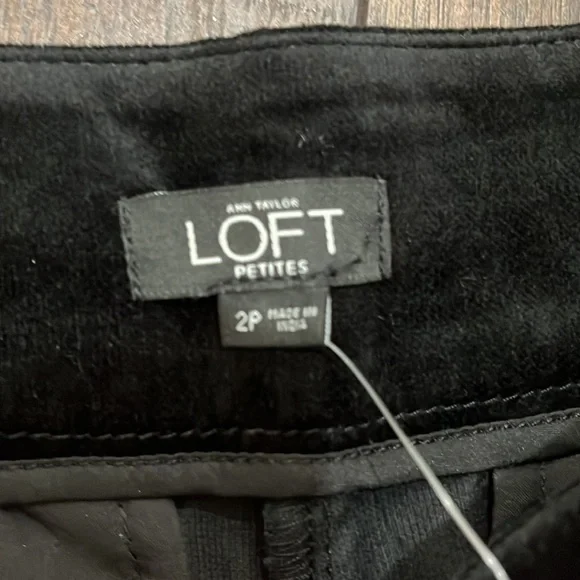 LOFT black velour shorts NWT 2P - Picture 5 of 6